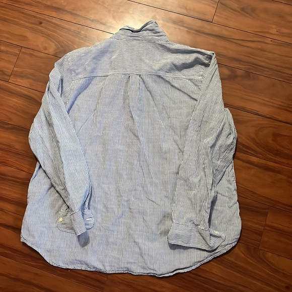 Blue striped button down - Picture 3 of 3